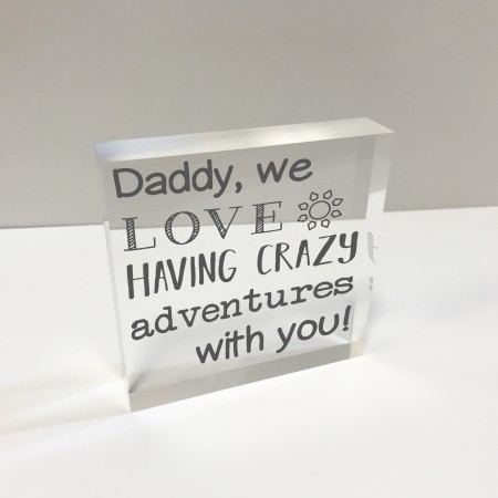 4x4 Glass Token - Dad adventures